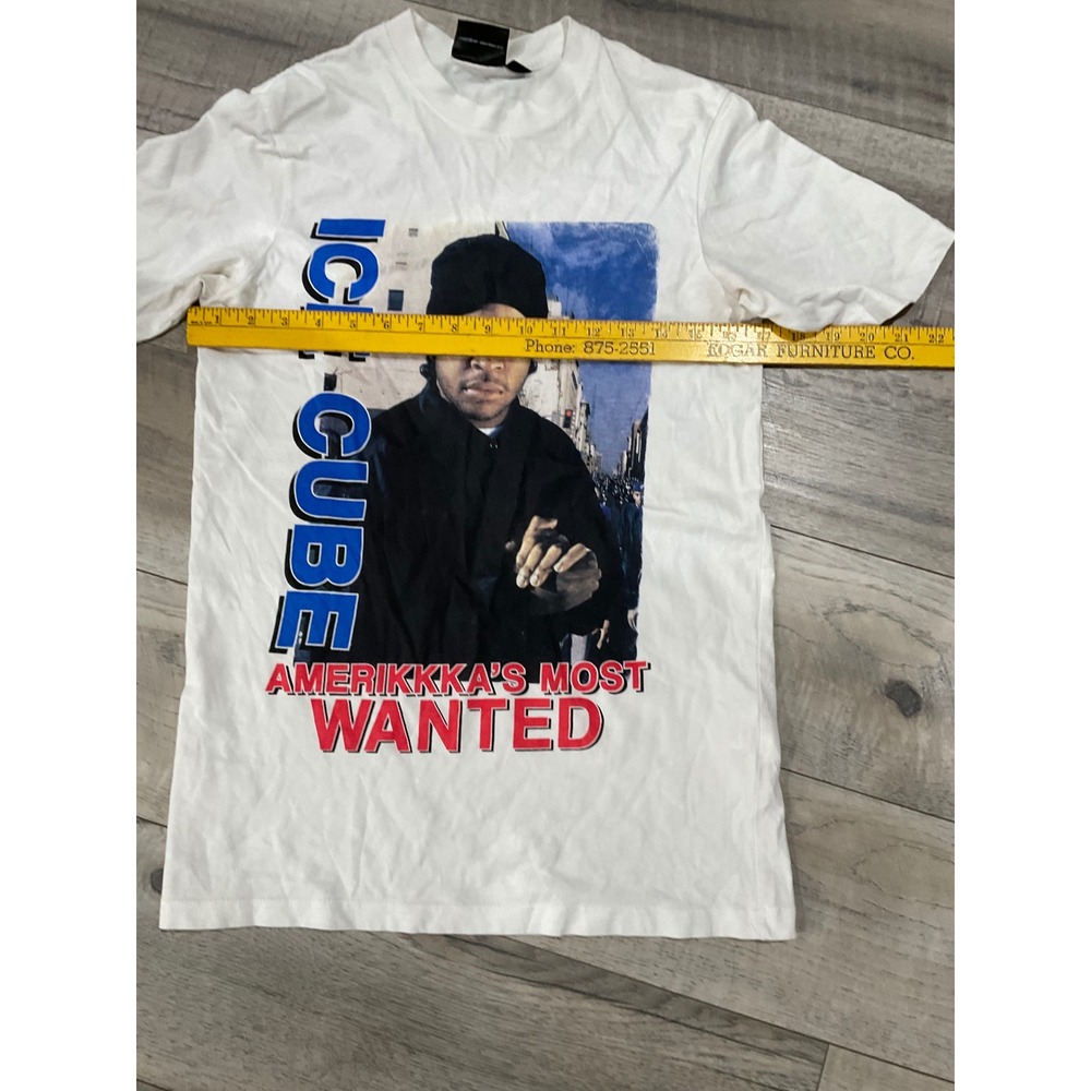 Ice Cube AmeriKKKa's Most Wanted Graphic T-Shirt White XS Hip Hop Rap Tee - Picture 8 of 9
